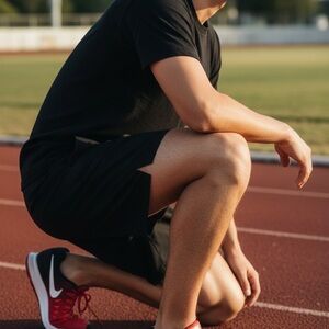 Nike Men's Air Zoom Pegasus 33 Red and Black Running Shoes Size 12 Lace Up